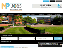 Tablet Screenshot of miltonpark-jobs.co.uk
